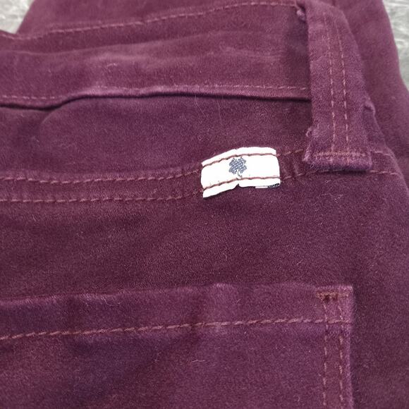 Lucky Brand Womens Purple Merlot Brooke Velvet Jegging Dynamic Stretch Size 6/28 - Picture 13 of 13